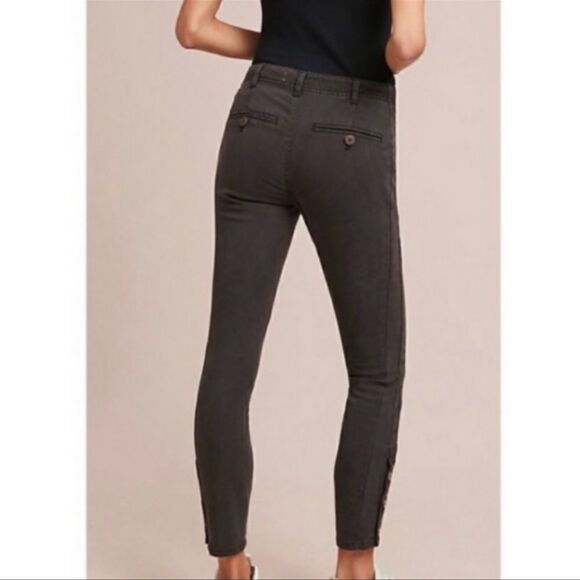 Anthropologie Gray Skinny Utility Pants 27 - Picture 2 of 9